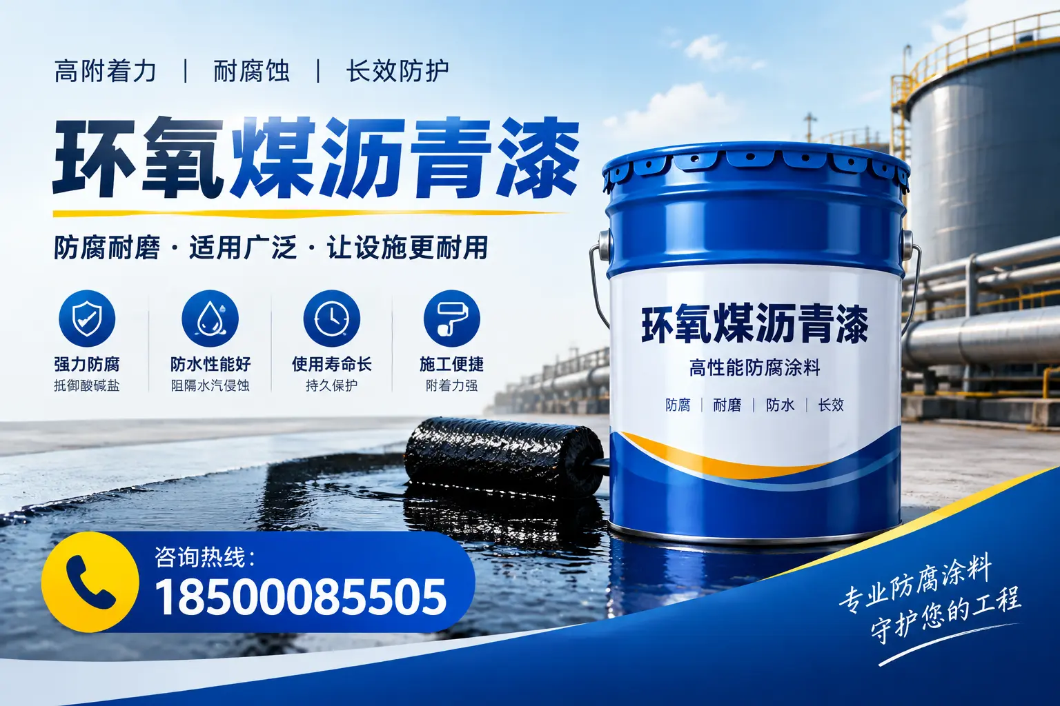 环氧煤沥青漆与其他涂料的对比分析,助力湘潭企业决策
